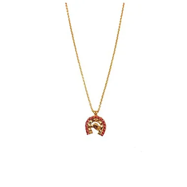 Colar Rainha Usa Chapéu folheado a ouro 18k