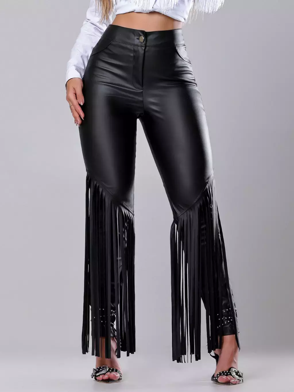 Calça de franjas Soraya