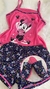 Kit feminino adulto "Pantufa e Baby Doll Algodão Estampado com Alça" na internet
