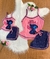 Kit "Mãe e Filha" Baby Doll Sophya com alças/ Fenda lateral no shorts/ Malha PV Premium - Maria Bonita Pijamas