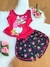 Imagem do Pijama feminino estampado infantil com blusa regata/ Fenda e lacinho no shorts/ Malha PV Premium