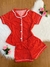 Pijama americano curto adulto feminino com botões/ Malha PV Premium - comprar online