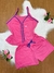 Pijama Babydoll adulto alças e botões/ Abertura frontal/ Malha PV Premium - comprar online