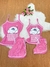 Imagem do Kit "Mãe e Filha" Baby Doll Sophya com alças/ Fenda lateral no shorts/ Malha PV Premium