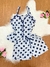 Pijama Babydoll adulto alças e botões/ Abertura frontal/ Malha PV Premium