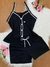Pijama Babydoll adulto alças e botões/ Abertura frontal/ Malha PV Premium - comprar online