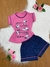 Pijama Baby Doll infantil manga japonesa/ Malha PV Premium - loja online