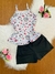 Imagem do Babydoll adulto com alças malha Suede Premium estampado