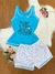 Pijama Baby Doll estampado regata adulto/ Malha PV Premium