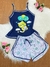 Pijama Baby Doll Sophya adulto com alças/ Fenda lateral no shorts/ Malha PV Premium na internet