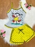 Pijama Baby Doll Sophya adulto com alças/ Fenda lateral no shorts/ Malha PV Premium - loja online