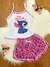 Pijama Baby Doll Sophya infantil com alças/ Fenda lateral no shorts/ Malha PV Premium na internet
