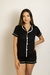 Pijama americano curto adulto feminino com botões/ Malha PV Premium na internet