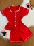 Pijama americano curto adulto feminino com botões/ Malha PV Premium - comprar online