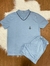 Imagem do Pijama masculino verão adulto camiseta/ Malha PV Premium