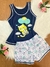 Imagem do Pijama Baby Doll estampado regata adulto/ Malha PV Premium