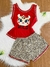 Pijama Baby Doll estampado regata adulto/ Malha PV Premium