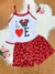 Babydoll básico adulto com alças estampa personagens - loja online