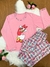 Pijama longo adulto feminino personagens/ Malha PV Premium