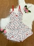 Pijama Babydoll em liganete/ Alças reguláveis/ Detalhe lacinhos