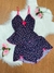 Pijama Babydoll em liganete/ Alças reguláveis/ Detalhe lacinhos