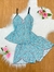 Pijama Babydoll em liganete/ Alças reguláveis/ Detalhe lacinhos - loja online