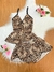 Imagem do Pijama Babydoll em liganete/ Alças reguláveis/ Detalhe lacinhos