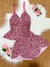 Pijama Babydoll em liganete/ Alças reguláveis/ Detalhe lacinhos - comprar online