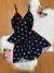 Imagem do Pijama Babydoll em liganete/ Alças reguláveis/ Detalhe lacinhos