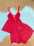 Pijama Babydoll em liganete detalhe renda busto/ Alças ajustáveis - Maria Bonita Pijamas
