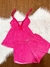 Pijama Babydoll em liganete detalhe renda busto/ Alças ajustáveis - loja online