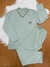 Pijama longo adulto masculino/ Malha PV Premium/ Outono inverno