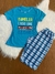 Pijama senhora pescador meia manga/ Malha PV Premium - loja online