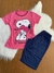 Pijama senhora pescador meia manga/ Malha PV Premium - loja online