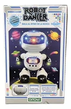 ROBOT DANCER BAILA AL RITMO DE LA MUSICA CON LUZ Y SONIDO - DITOYS en internet