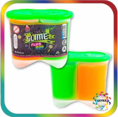 POWER SLIME DUO COLORES FLUOR - CHIKITOS
