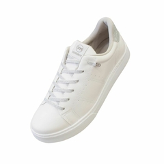 Tênis Via Marte Casual Feminino Elástico Brilho 016-002 Branco - comprar online