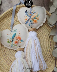 Imagen de Colgantes Corazón Aves