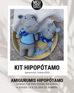Kit Hipopótamo - FLOWER'S Arte en Regalos