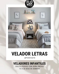 Velador con Letras en internet