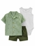 CONJUNTO 3 PEÇAS VERDE MENINO - CARTER´S