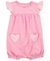 MACACÃO BEBÊ ROSA CORAÇÃO - CARTER´S