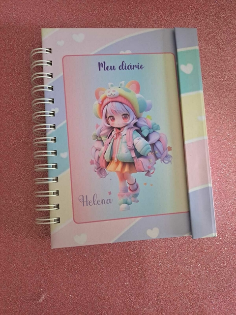 Diário Personalizado - Cores Pastéis