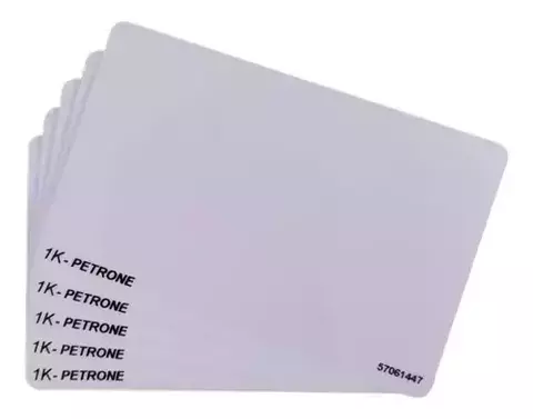 cartões em branco com chip 1k com id externo. 100 unidades