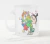 Caneca autismo menina  unicornio cut
