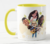 caneca canrores brasileiros em aquarela personalizado