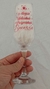 taça para champanhe em vidro personalizada para ano novo e natal comemoração