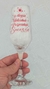 taça para champanhe em vidro personalizada para ano novo e natal comemoração