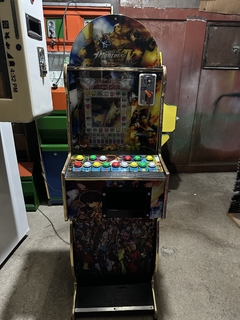Maquina vendig frutas boton luminoso en internet