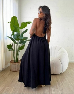 VESTIDO LONGO FESTA AMARRAÇÃO PESCOÇO - comprar online